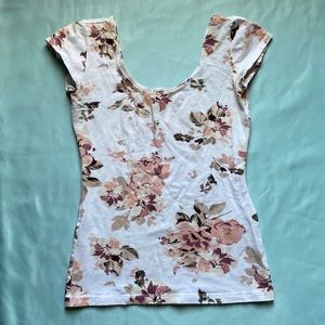 White Floral Top